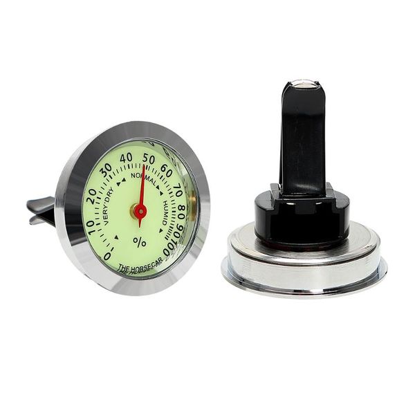 

interior decorations luminous thermometer hygrometer car styling mini ornaments accessories automobile air vent clip decoration