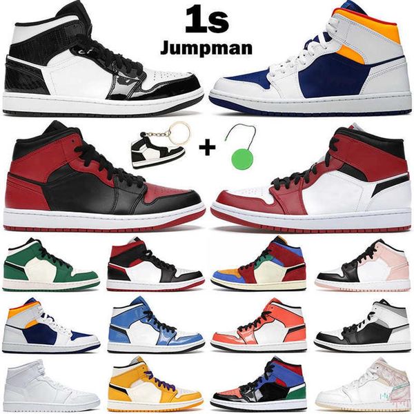 

basketball shoes men women 1s mid 1 jumpman signal blue turf orange carbon fiber chicago banned pine green multi patent mens sportsa00