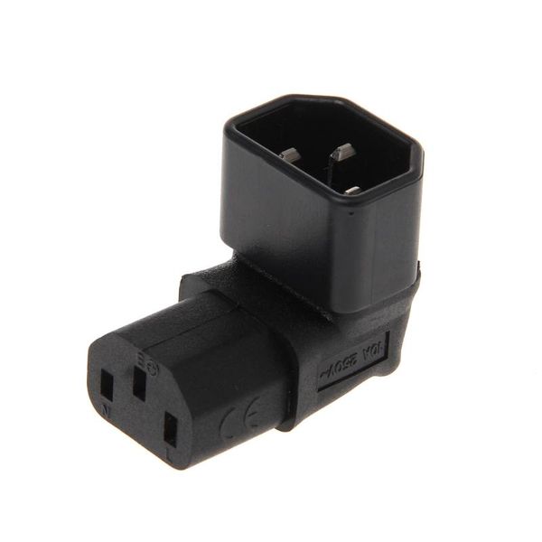 

smart power plugs iec 320 c14 male to c13 female 3-pin up angled ac plug converter adapter 28ge