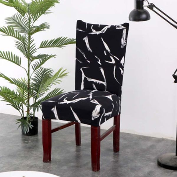 

christmas style chair cover fashion printed washable elastic covers wedding banquet for stretch seat dining room