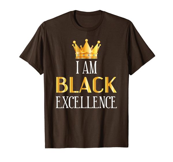 

i am black excellence shirt - black history month tshirt, White;black
