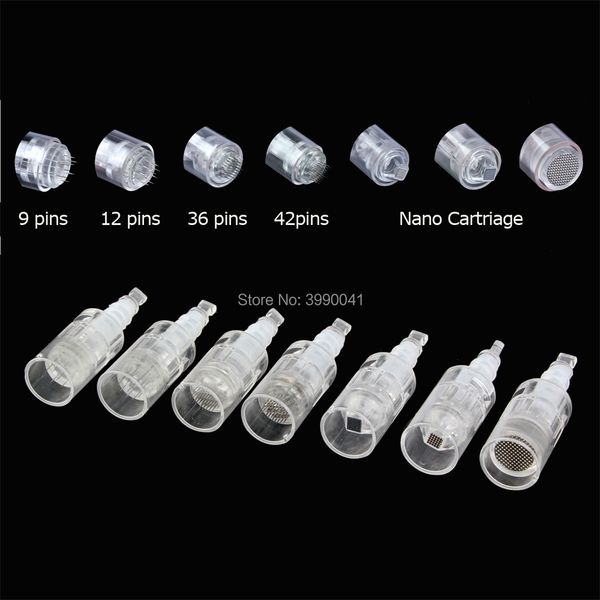 

50 pcs electric dr. pen needle cartridge nano needles for bayonet ultima m5 m7 microneedle therapy tattoo tip acne scar removal