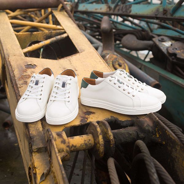 

casual shoes guangzhou 2020 spring and summer men's shoe leather sports shoes casual small white, Black