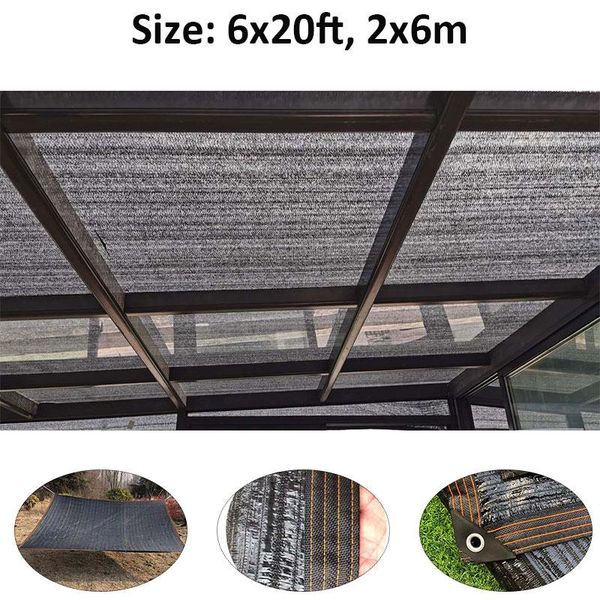 

shade lvju 6x20ft 2x6m garden net 95% shading rate vegetables black netting