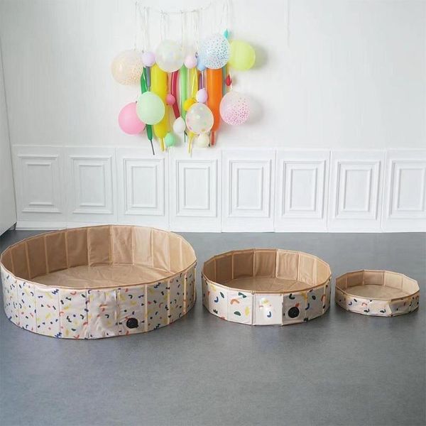 

pool & accessories xxfe kids playpen ocean ball pit baby infant foldable soft round colorful balls fence play space room decor