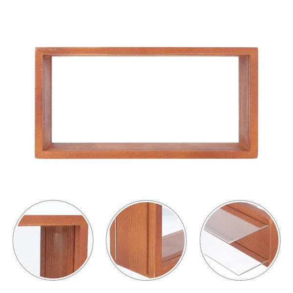 

frames 1pc simple wooden picture frame po display rack delicate specimen