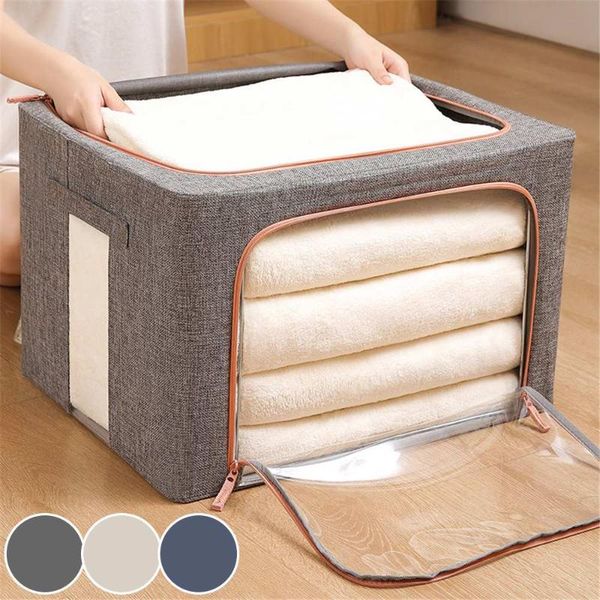 

storage bags 24lclothes box 24l finishing wardrobe toy cabinet fabric underwear foldable quilt car trunk organizer