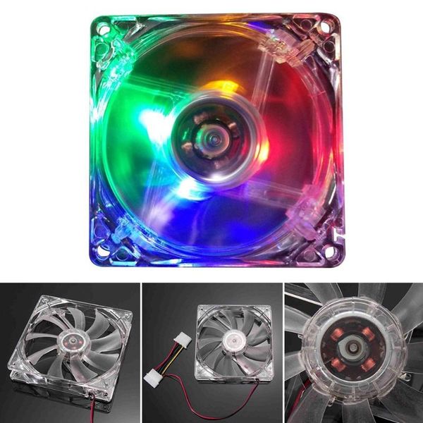 

for computer ultra-quiet cpu cooling fan 4 pin led light pc case fans & coolings