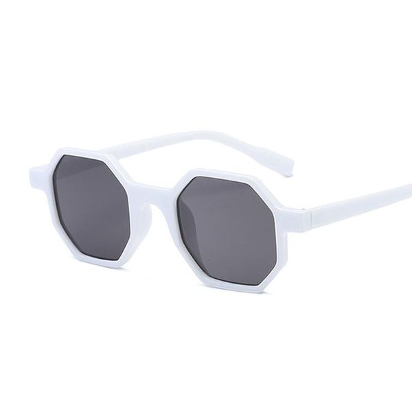 

sunglasses 2021 fashion octagon shaped square women men brand designer eyewear sun glasses mirror black sunglass female, White;black