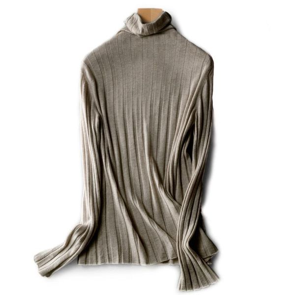 

women's sweaters 100% wool sweater women ribbed turtleneck s,,l, White;black