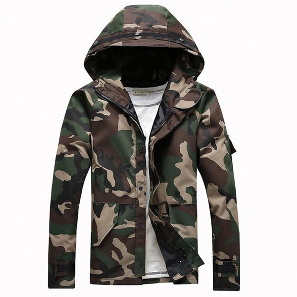 

men's jackets male hood jacket camouflage hooded army camo clothing military tactical men outerwear coats windbreaker streetwear, Black;brown