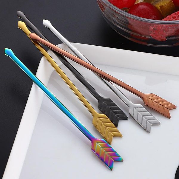 

forks 5pcs fruit cake dessert set stainless steel fork for fruits kitchen tools kids tableware tenedor aperitivo acero