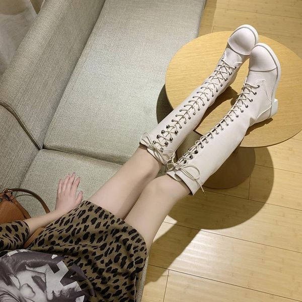 

boots genuine leather cross-tied long knight female black short spring autumn ankle mid