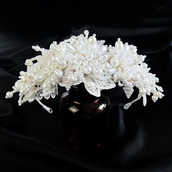

hair clips & barrettes handmade beaded bridal headwear wedding dress luxury headband accessories po and makeup, Golden;silver