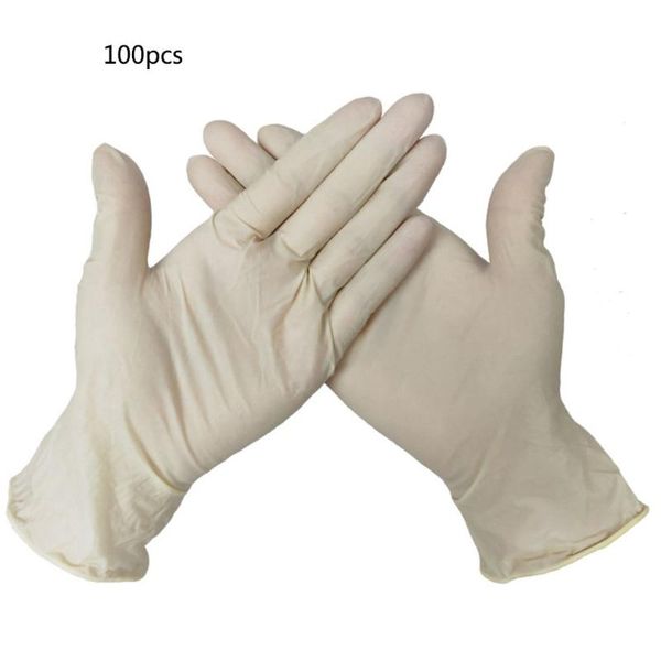 

disposable gloves 100 pieces transparent latex general cleaning work finger protect family safety