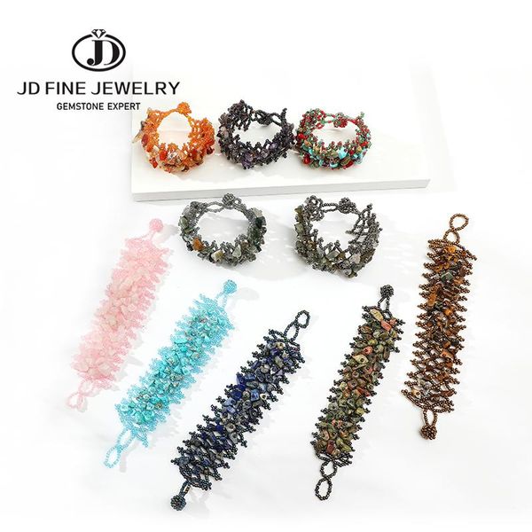 

charm bracelets jd est trendy bracelet crystal tiger's eye stone beads colorful stretch elastic wide side for women, Golden;silver