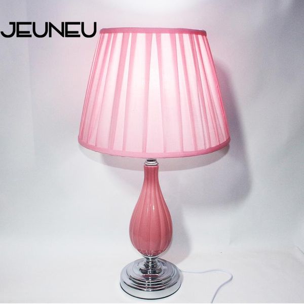 

table lamps modern simple fabric ceramic desk light e27 led 220v 2 colors book lamp for reading bedside home restaurant living room cafe bar