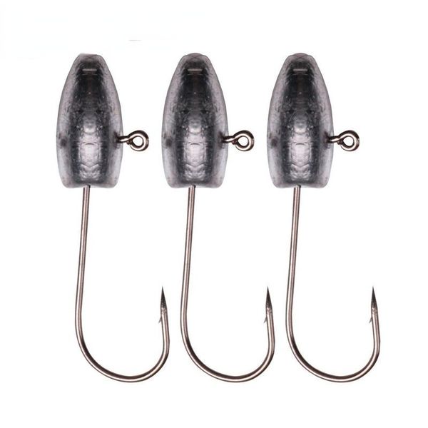 

fishing hooks hook with barbed small head jig for luer soft lure