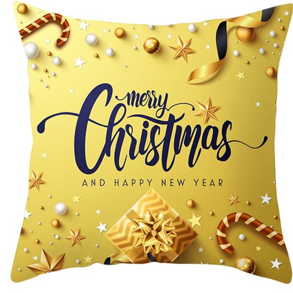 

cushion/decorative pillow golden christmas rose gold year snowflake cover sofa cushion home decorative pillows