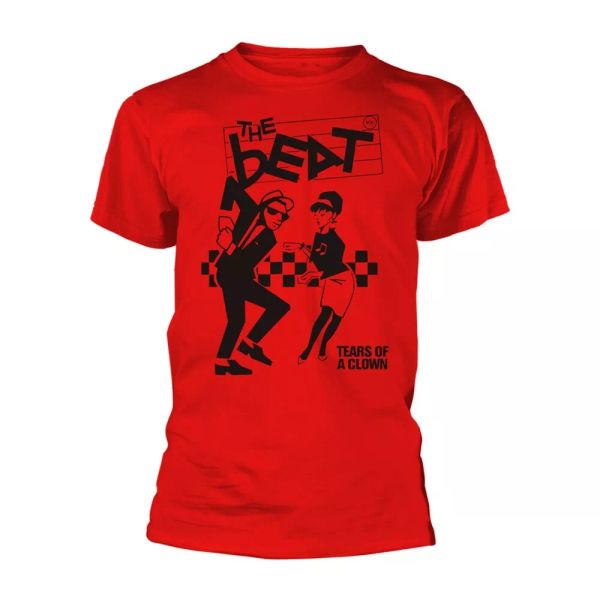 

beat tears of a clown (red) official t-shirt men unisex, White;black