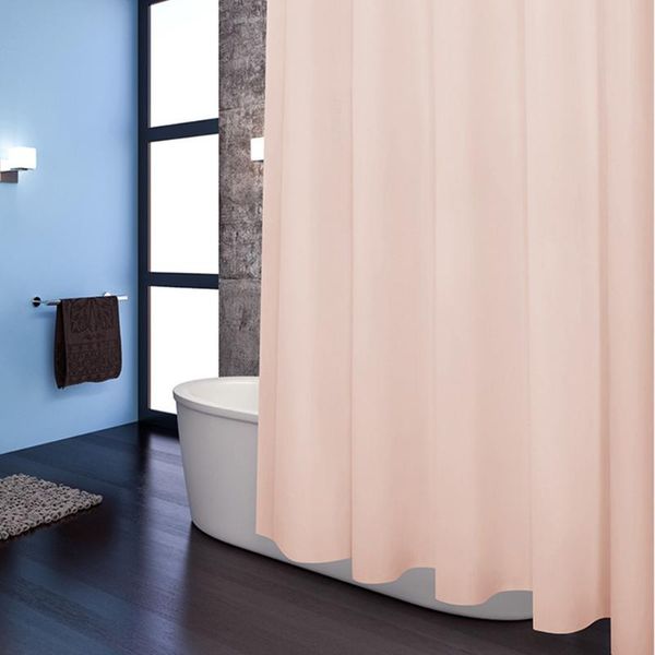 

pure color thick light-proof shower curtain bathroom waterproof fabric peva curtains