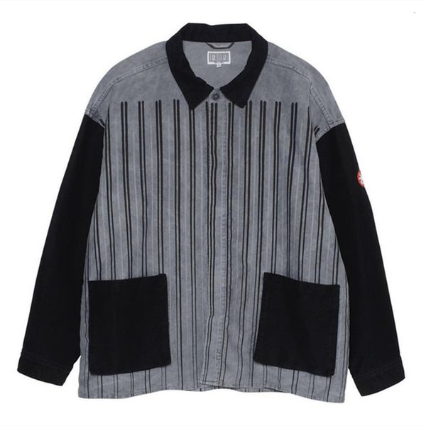 

men's jackets cavempt c. and male striped shirt, vintage shirts for men women zd1d, Black;brown