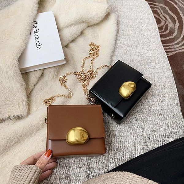 

luxury mini bag for fall/winter 2021 korean fashion ladies chain messenger all-match pu one-shoulder small square shoulder bags