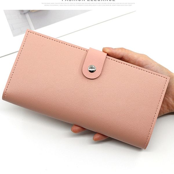 

new long section women's thin cross-border simple fashion clutch coin card 2021 bag wallet purse svwoo