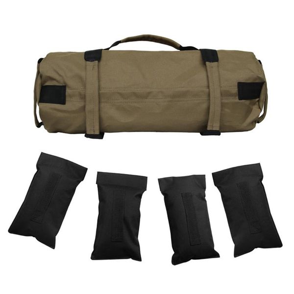 

sand bag 4 colors oxford-cloth weightlifting power 6 handles weight bags home fitness gym supply sandbag heavy duty