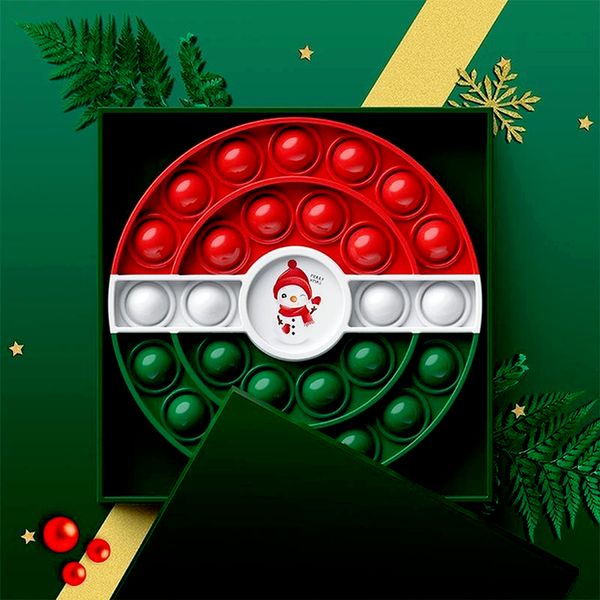 

decompression fidget toys christmas style toy push bubble children stress relief squeeze-toys antistress soft squishy kids toys-gifts l15