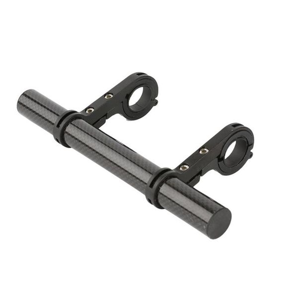 

bike handlebars &components bicycle handlebar extender aluminum alloy single/double clamp extension bracket for light horn speedometer holde