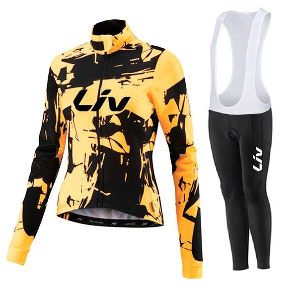

racing sets lycra long sleeve cycling clothes women sport bike jersey bib set 2022 bicycle clothing outfit ladies uniform trisuit dress kit, Black;blue