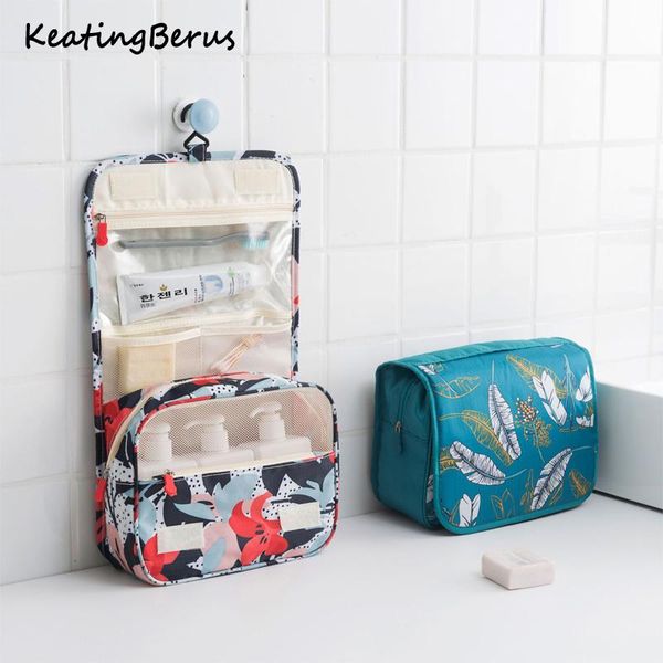 

hook travel toiletry bag cosmetic storage portable printing bags & cases