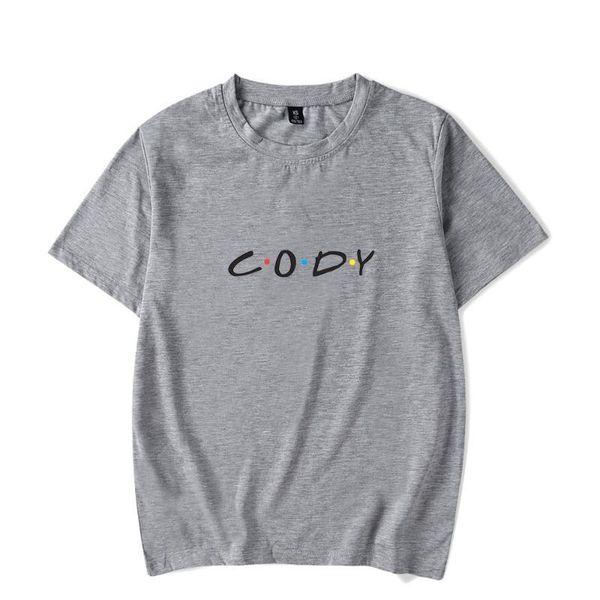 

cody orlove tshirt social media star o-neck 2020 men's t-shirt women short sleeve tshirts casual fashion cloth, White;black