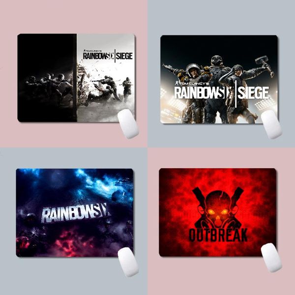 

mouse pads & wrist rests rainbow six siege game gaming pad pc mousepad cartoon rubber office keyboard
