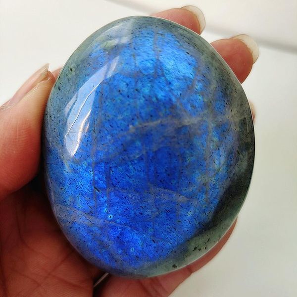 

natural labradorite stone crystal palm stones plaything healing crystals and home decoration decorative objects & figurines