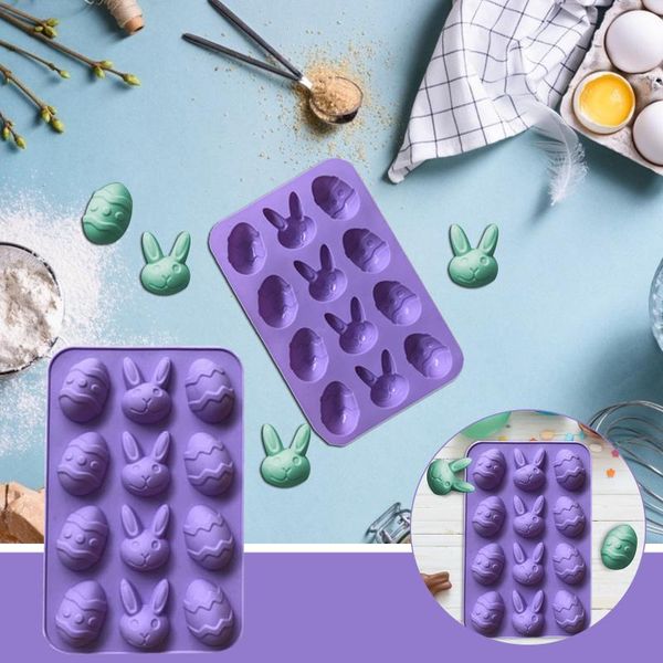 

easter mould decor silicone eggs chocolate fondant lollipop cake soap mold for baking pastry and bakery accessories party favor