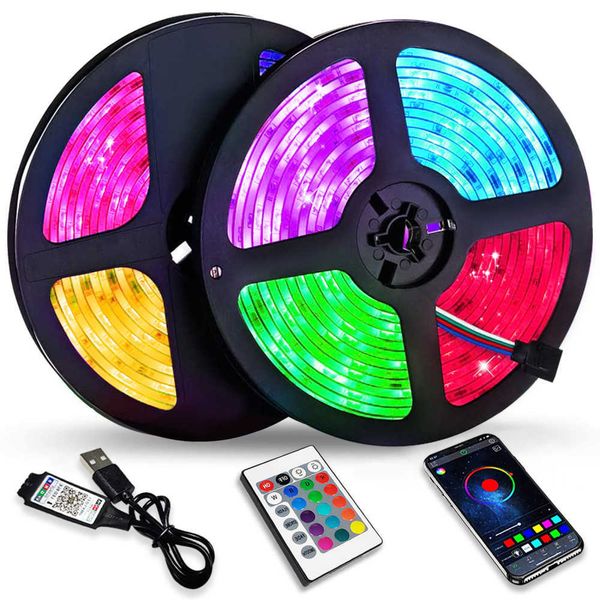 

led strip lights rgb 2835 5v bluetooth control usb