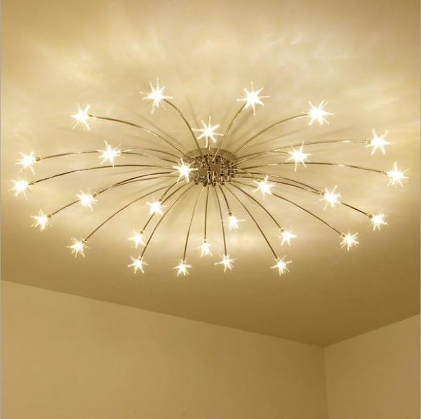 

ceiling lights nordic gypsophila led light for living room silver hanging dining bedroom lamp