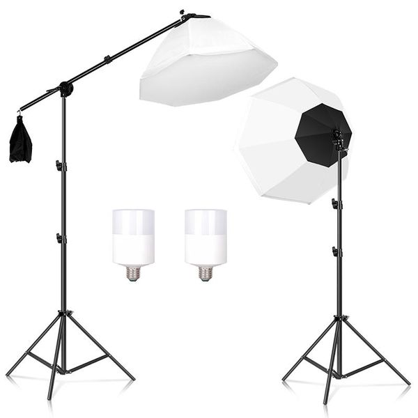

continuous lighting sh softbox kits octagon umbrella pography light kit 45w led bulb for po studio with carry bag