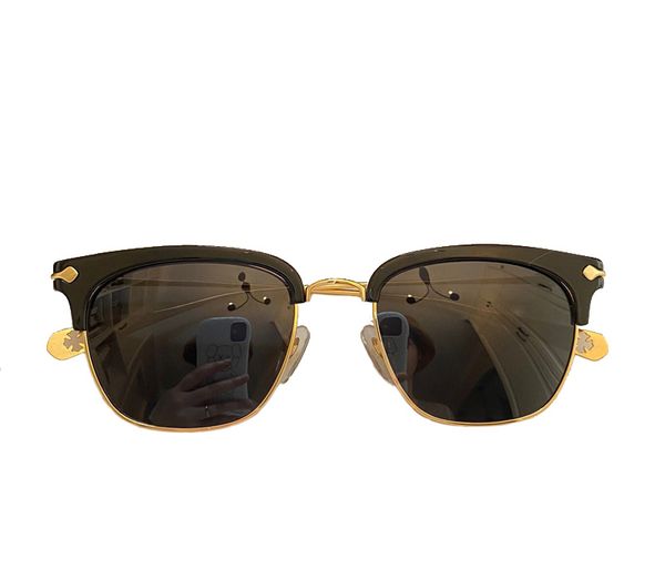 

popular men retro sluntrapiction sunglasses metal plus plate square shape glasses vintage avant-garde style anti-ultraviolet protection come, White;black
