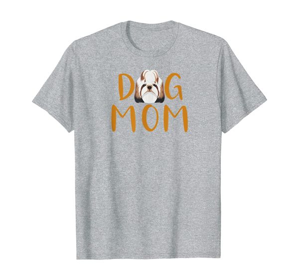 

shitzu dog mom mother's day gift t-shirt funny, White;black