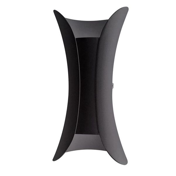 

wall lamp led light 10w waterproof outdoor courtyard modern bedroom el landscape (warm white light) black alum