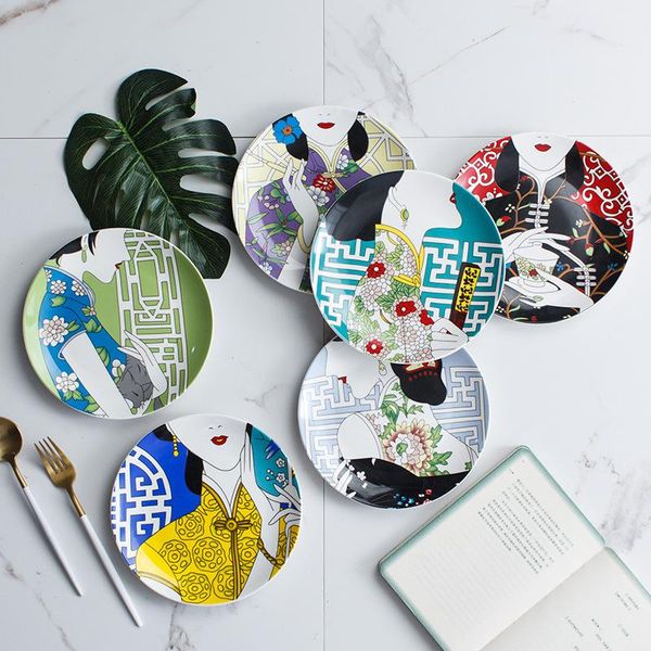 

dishes & plates decorative dishe table ceramics plate for tableware dinner crockery home kitchen utensils