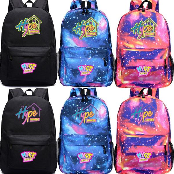 

backpack the hype house students boys girls school bags 2021 pattern bag large capacity
