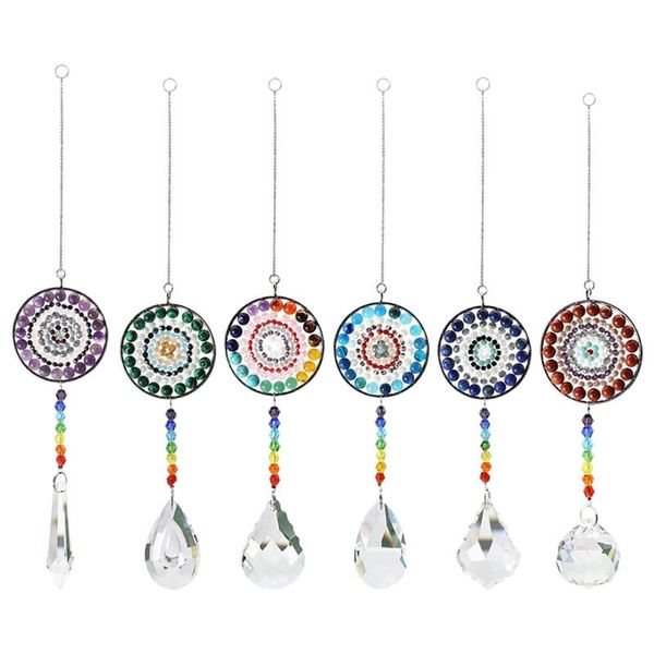 

crystals ball prism glass suncatcher wind chime rainbow maker for outdoor indoor decor garden decorations