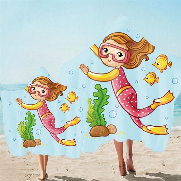 

towel sea animal microfiber bath and child hooded