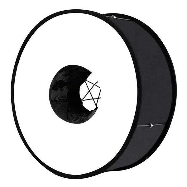 

annular soft box portable foldable camera pography universal type 45cm flash light diffuser lighting & studio accessories
