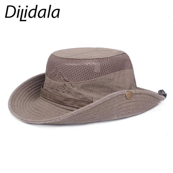 

cloches dilidala 2021 bucket hat men's fishing spring summer outdoor sun cotton net lady mountaineering