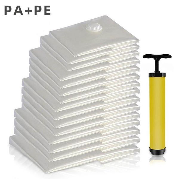 

storage bags transparent compression bag quilt clothing large-capacity vacuum durable household pumping pump